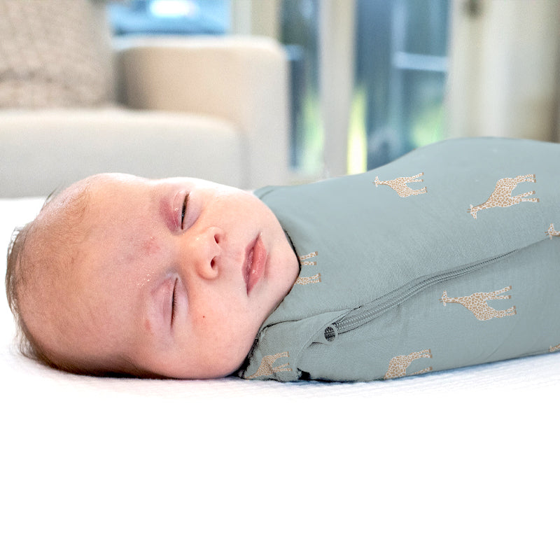 Swaddle Sleep Bag - Giraffe Moss