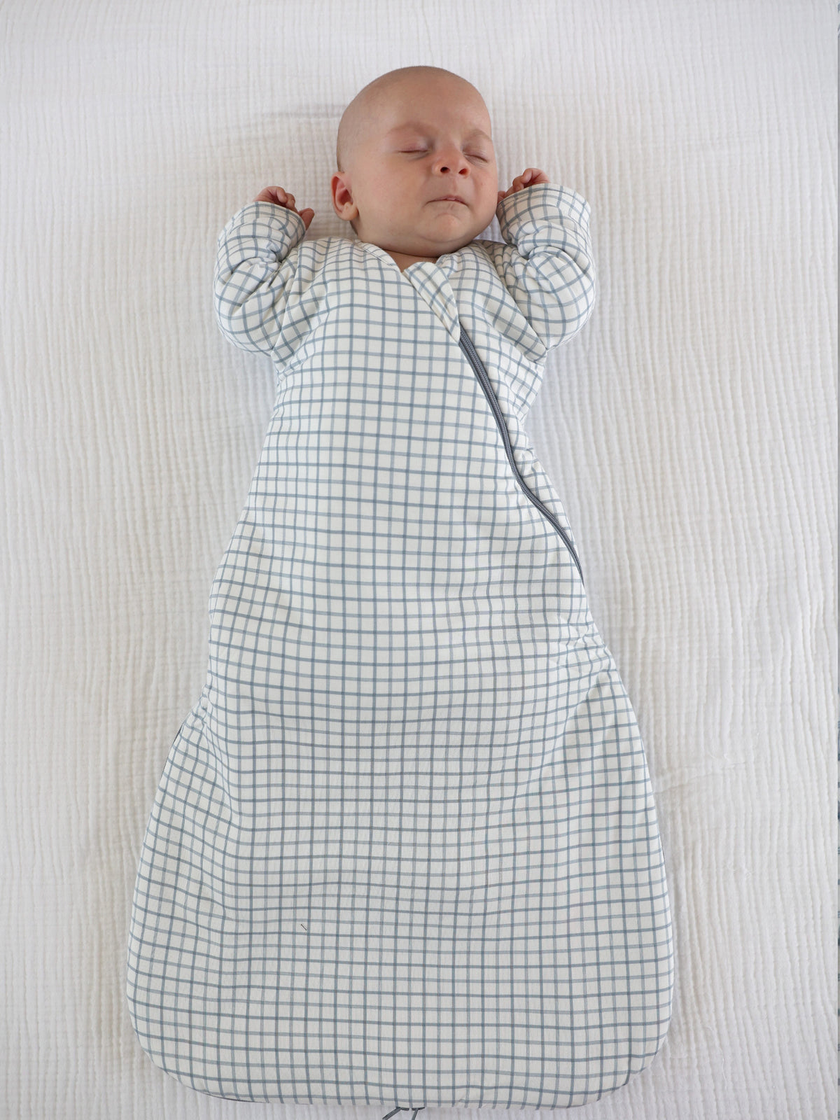 Long Sleeve Swaddle Sleep Sack - Checkmate / 1.0 TOG