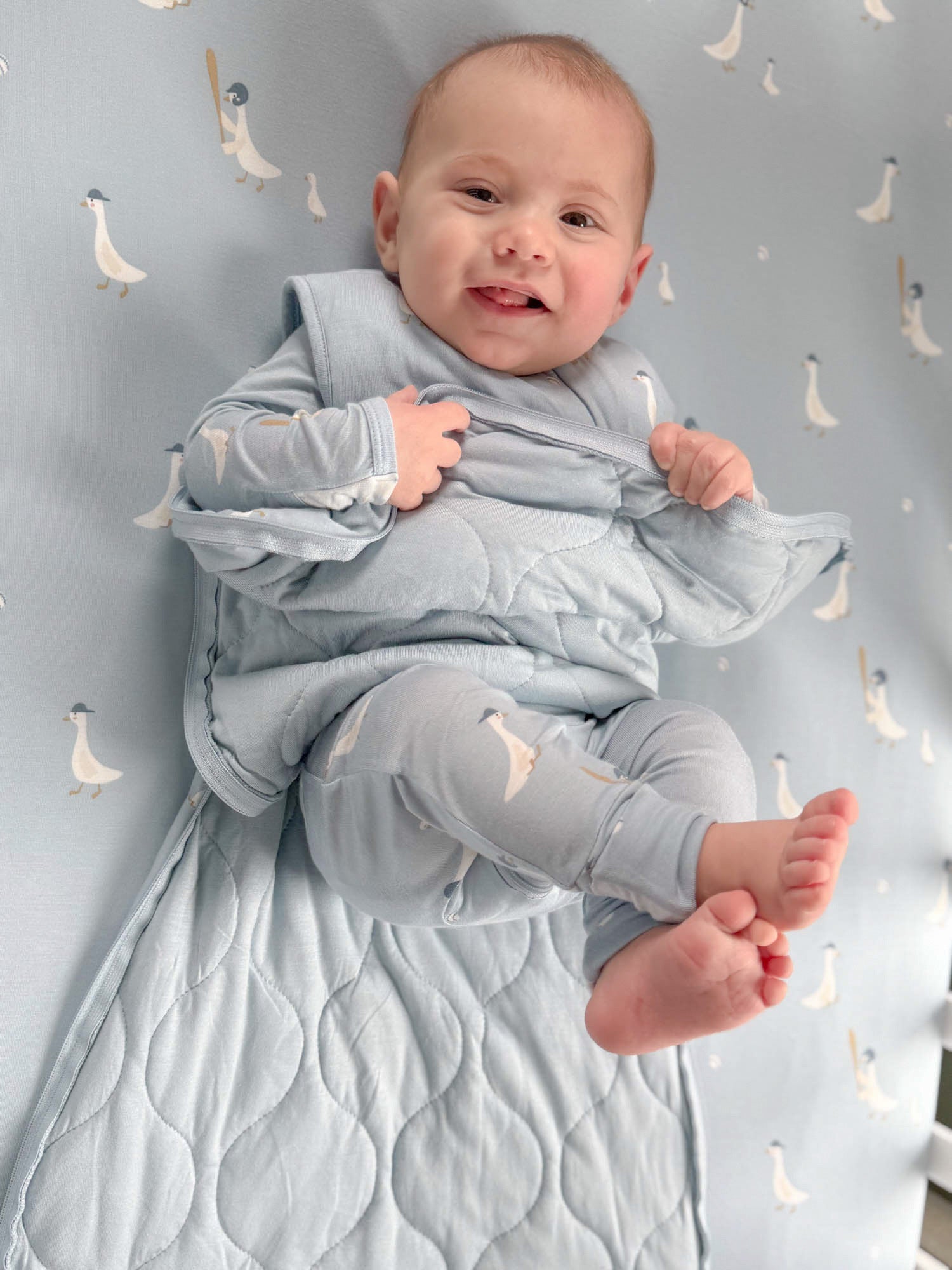 Transitional Swaddle Sleep Sack - Baseball Goose / 1.0 TOG