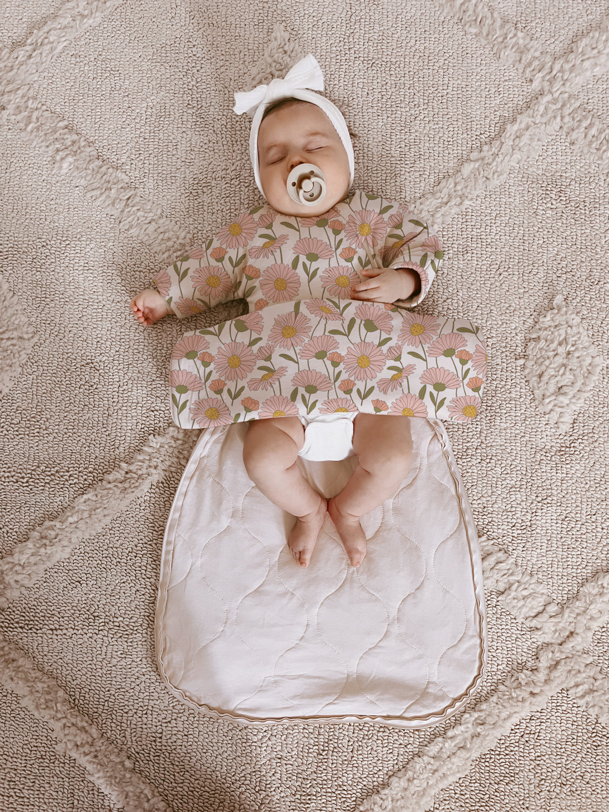 Long Sleeve Transitional Swaddle Sack - Beauty / 1.0 TOG