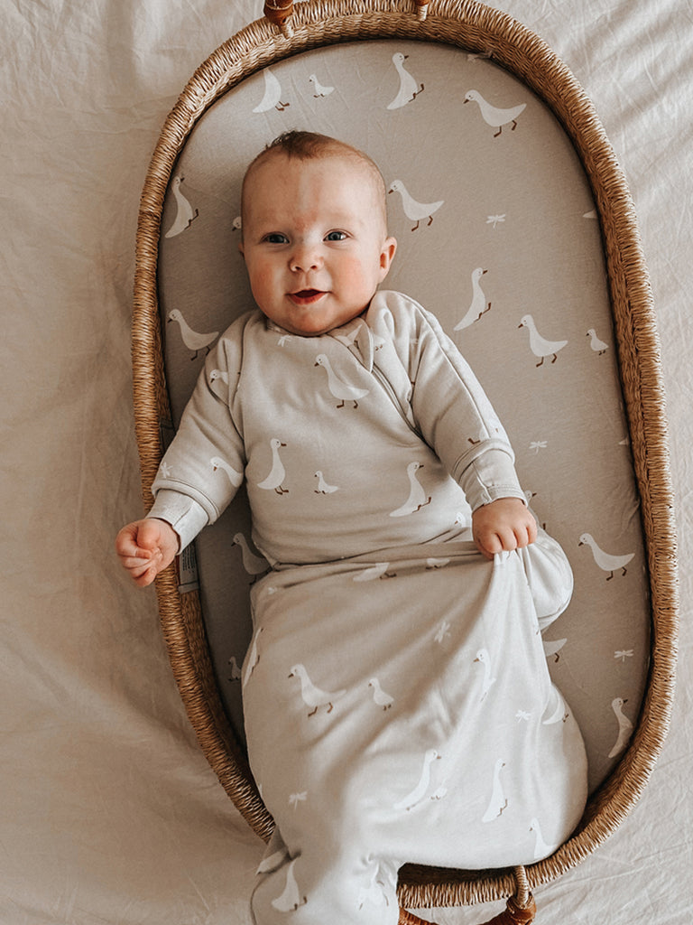Long Sleeve Transitional Swaddle Sack - Goose / 1.0 TOG