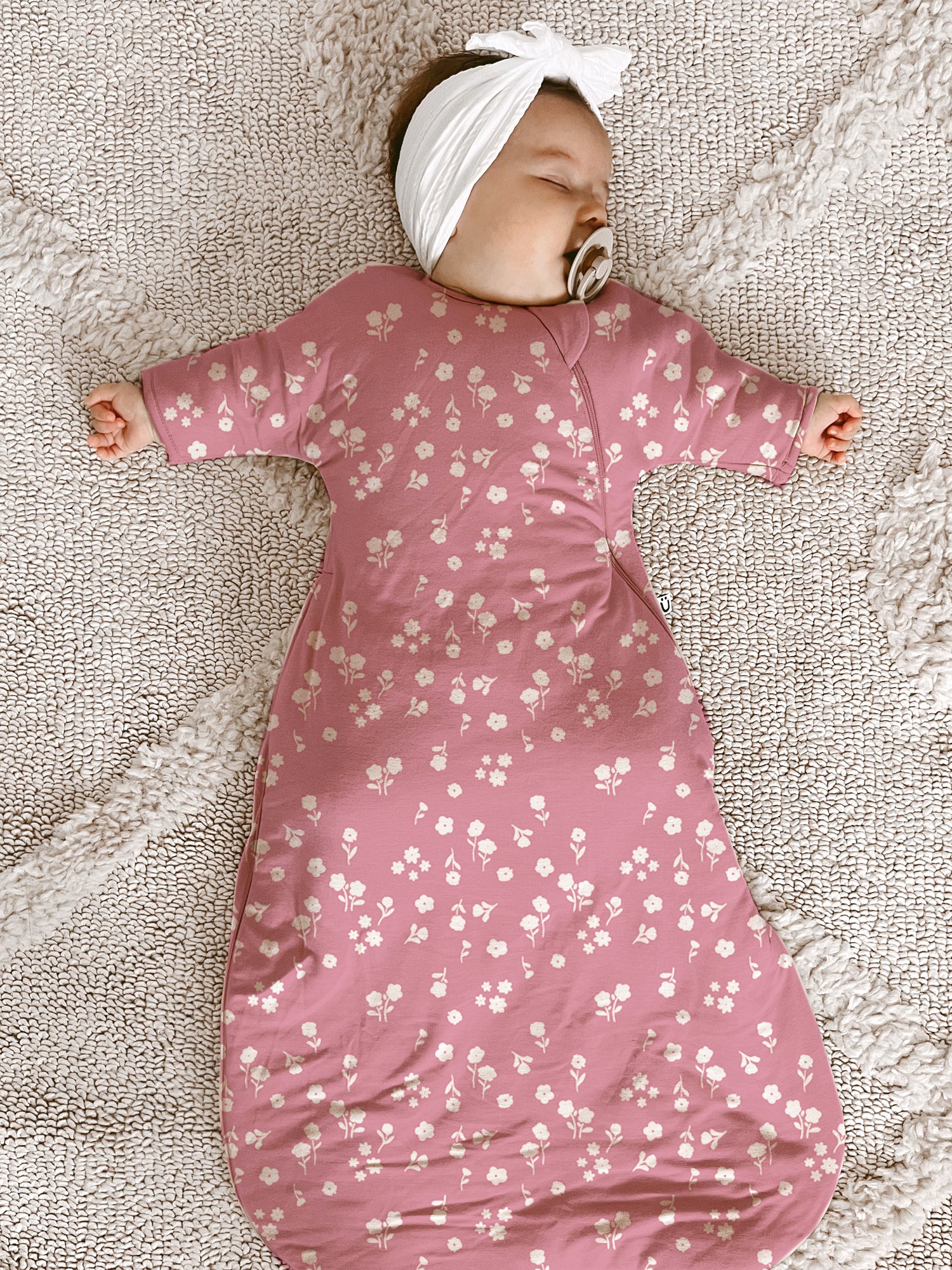 Long Sleeve Transitional Swaddle Sack - Mini Floral / 2.5 TOG