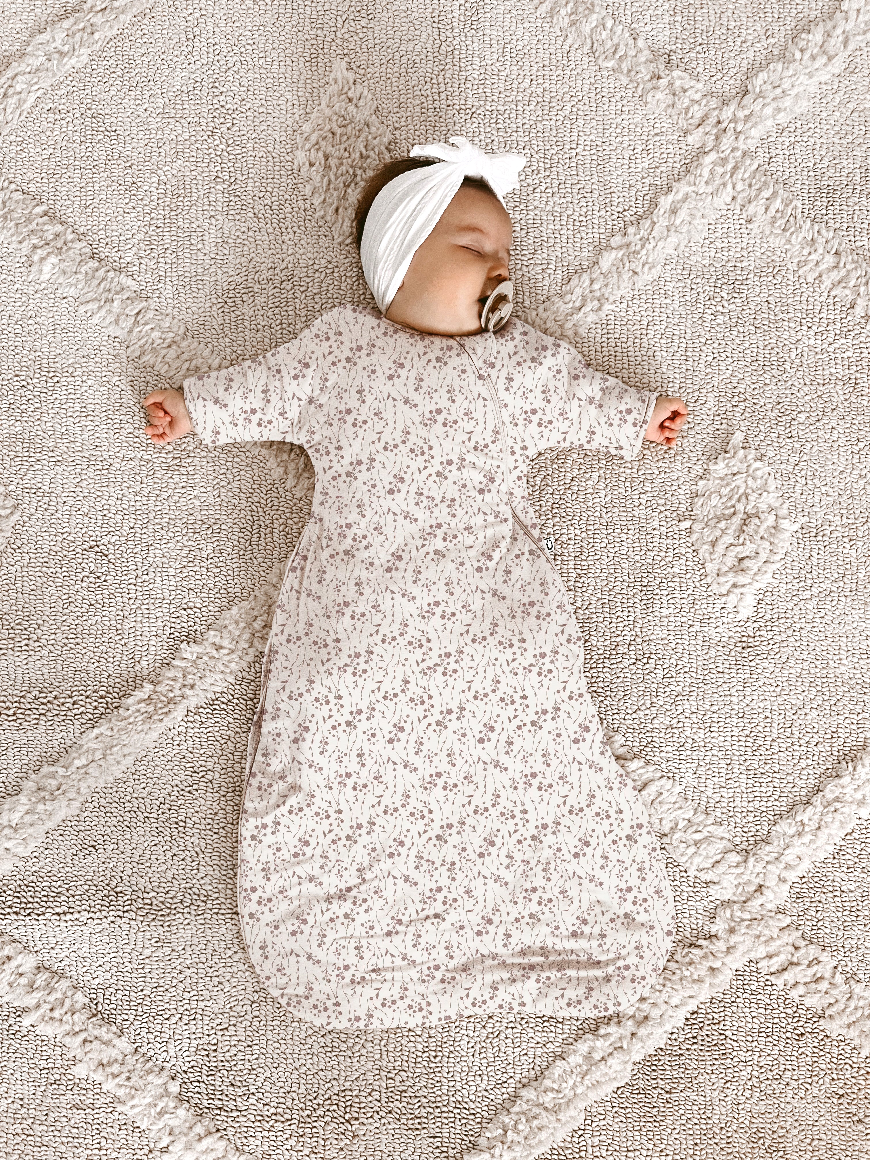 Long Sleeve Transitional Swaddle Sack - Posies