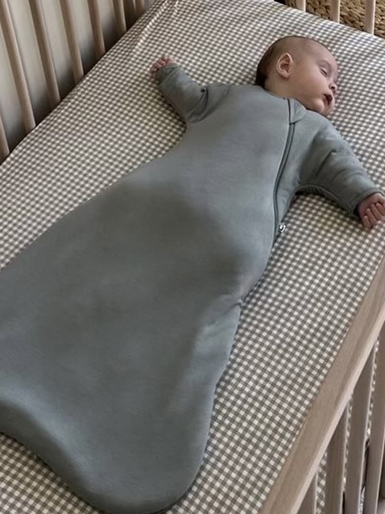 Long Sleeve Transitional Swaddle Sack - Sage