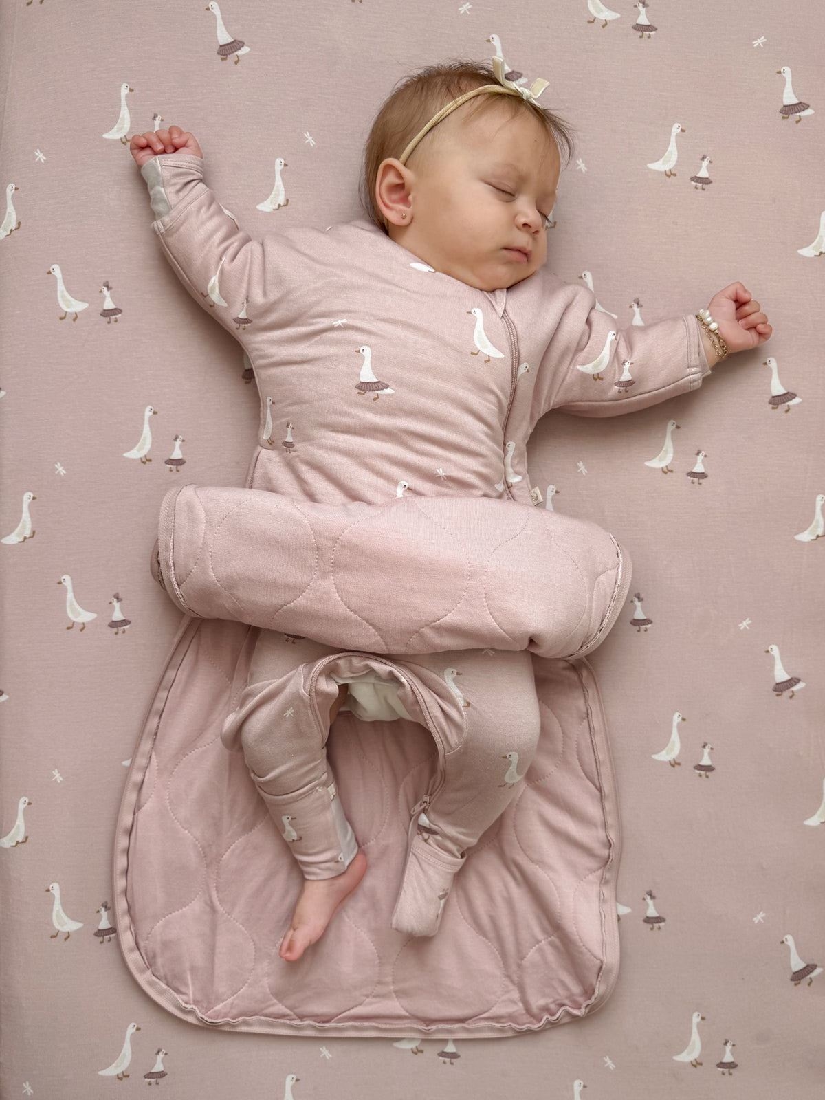 Long Sleeve Transitional Swaddle Sack - Tutu Goose / 1.0 TOG