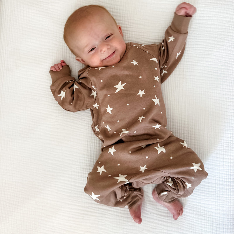 Sale Fleece Jumpsuit - Wonky Stars Daze