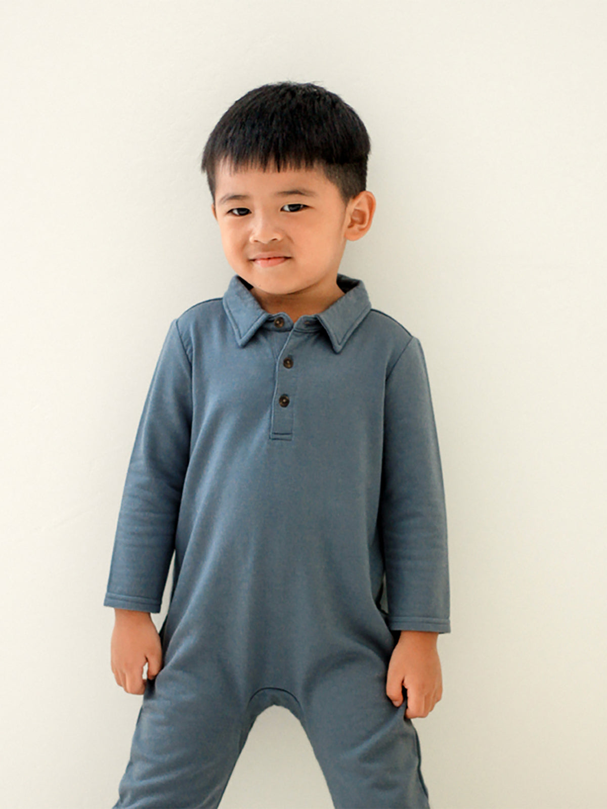 Fleece Collared Jumpsuit - Hush