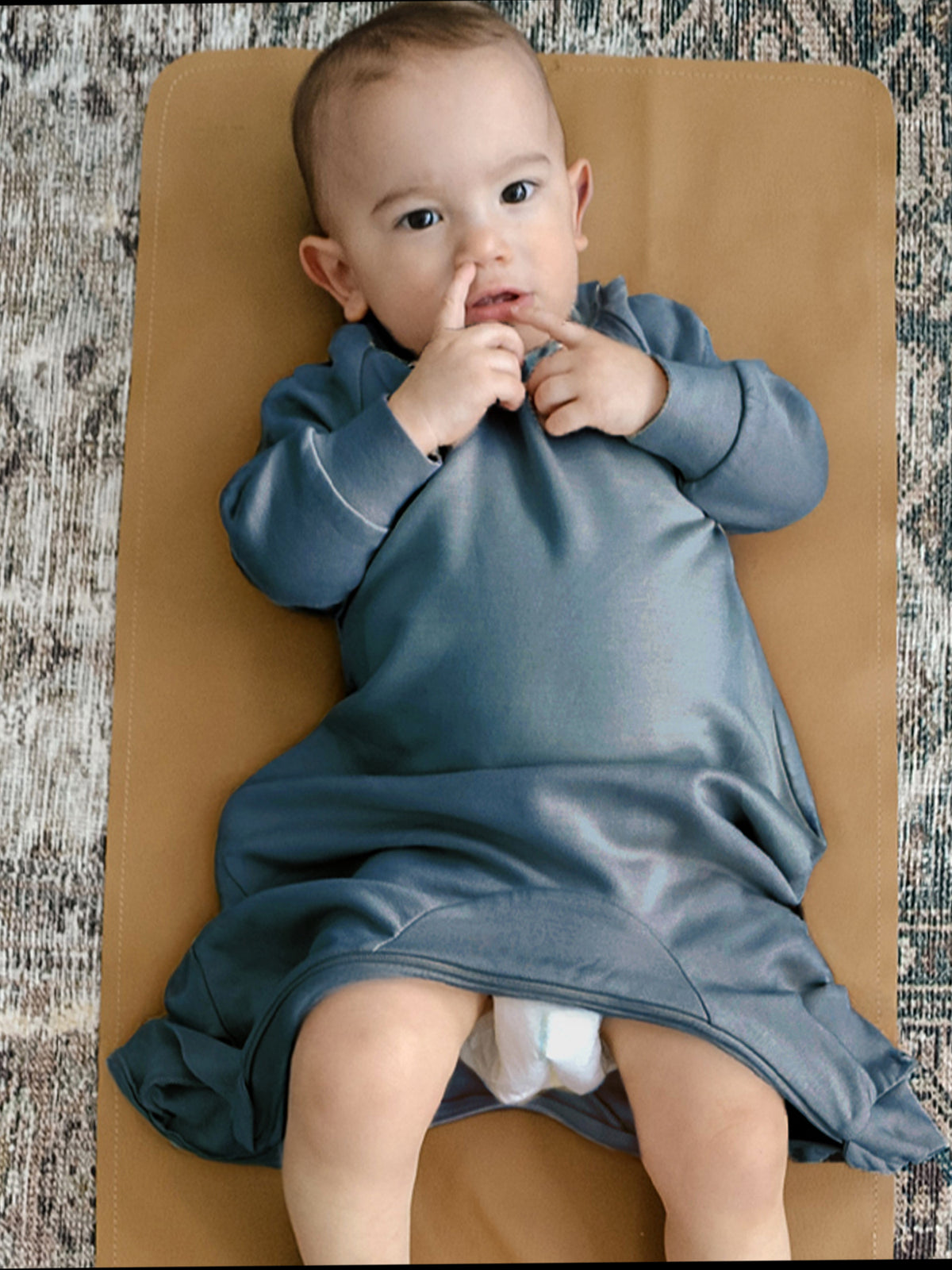 Long Sleeve Cotton Jumpsuit - Cosmo