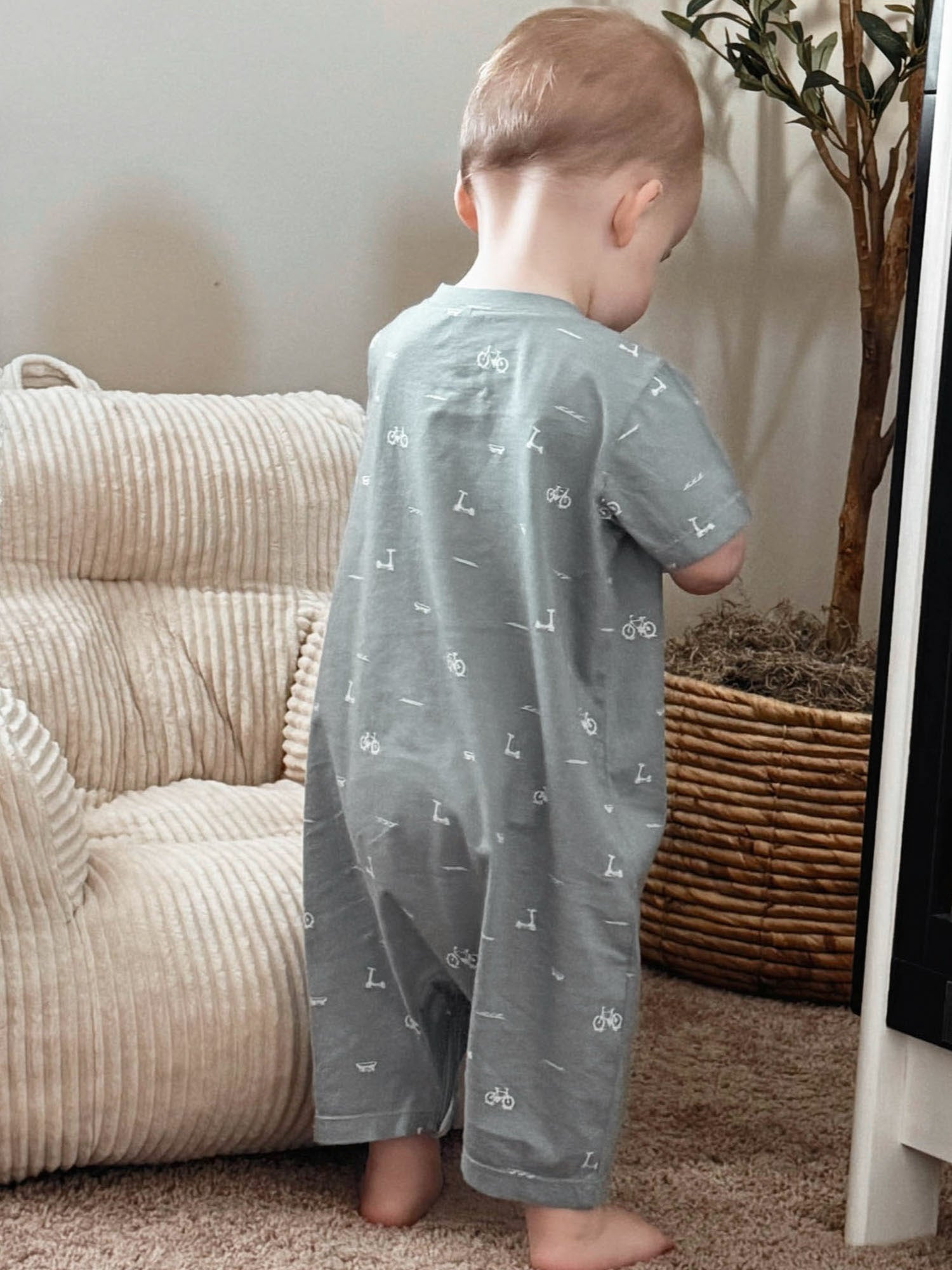 Cotton Shortie Romper - Dash