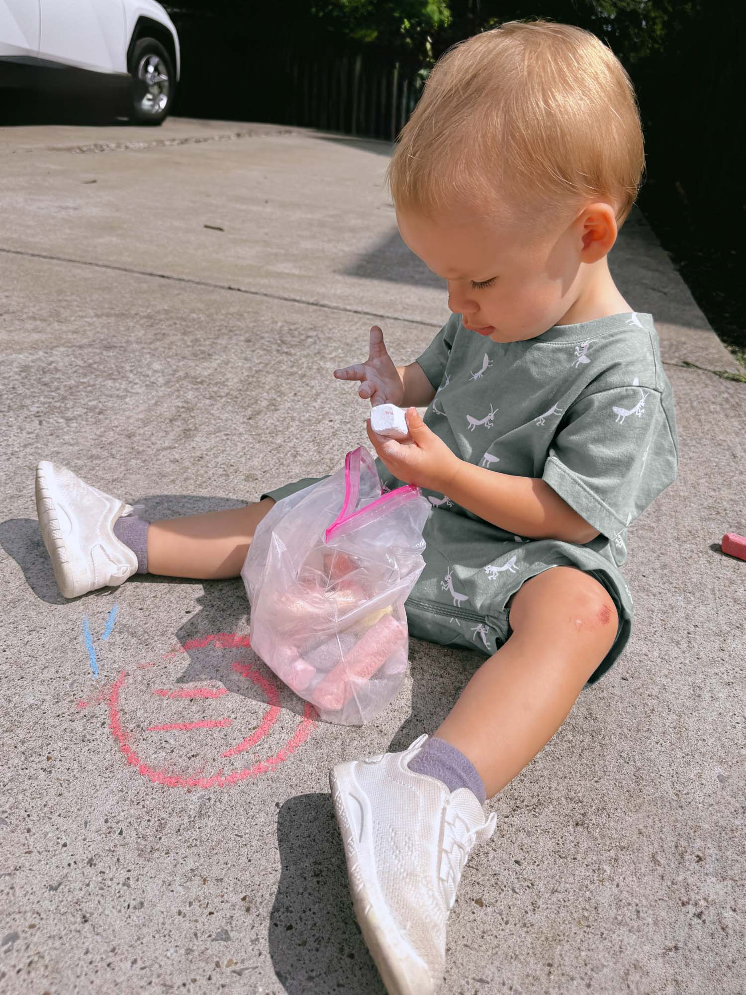 Cotton Shortie Romper - Mantis