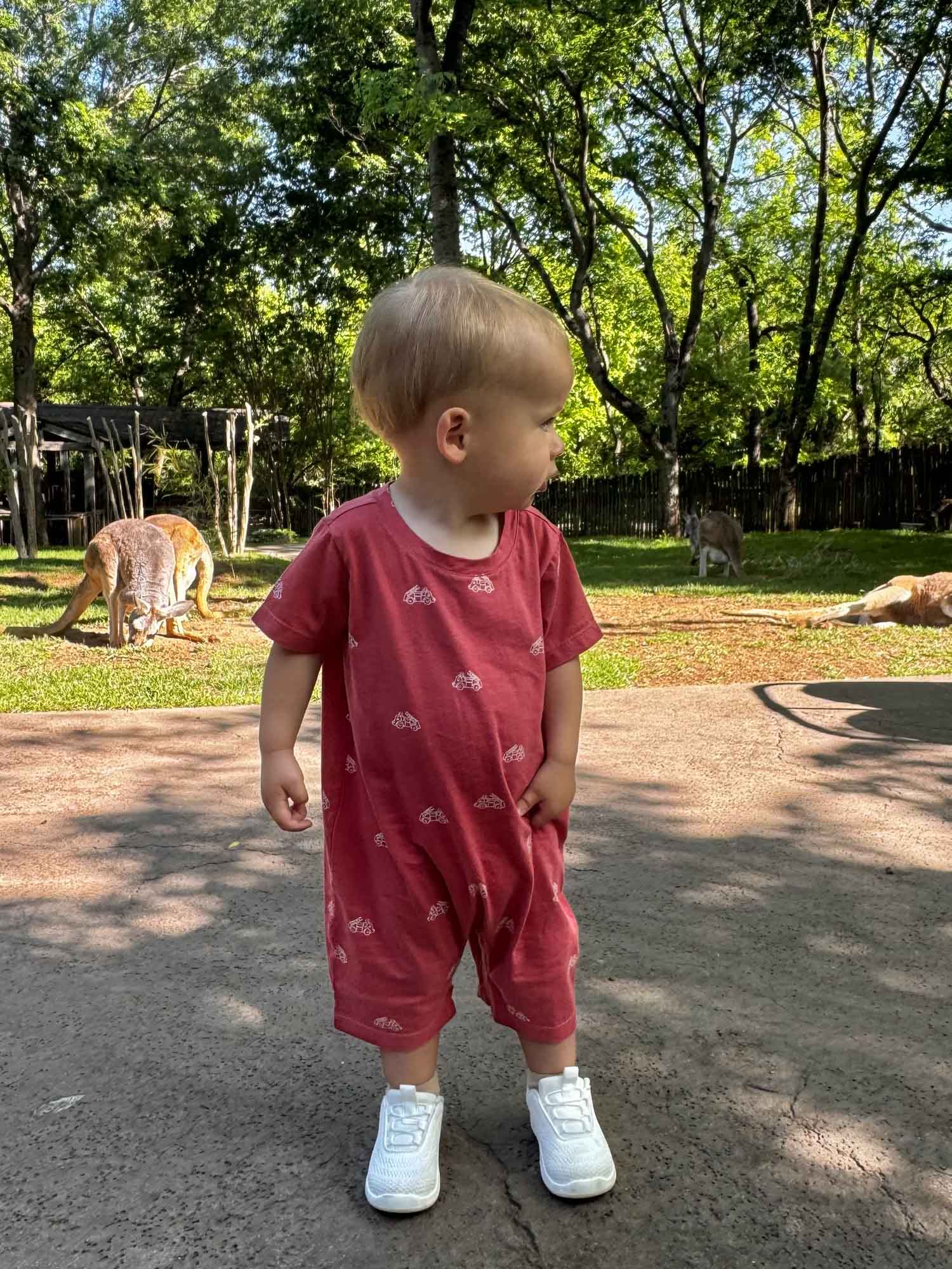 Cotton Shortie Romper - Fire Truck
