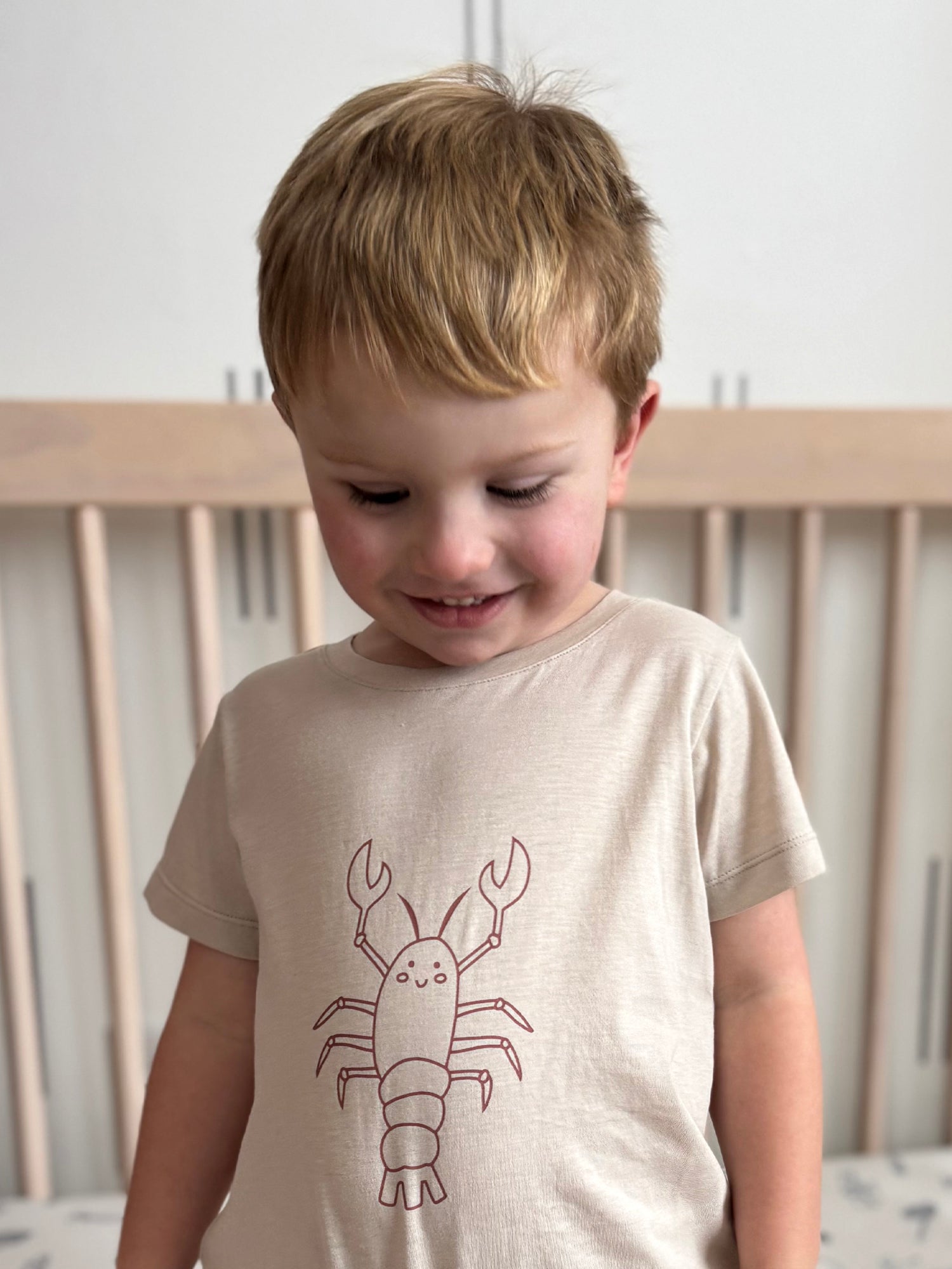 Cotton Shortie Romper - Lobster