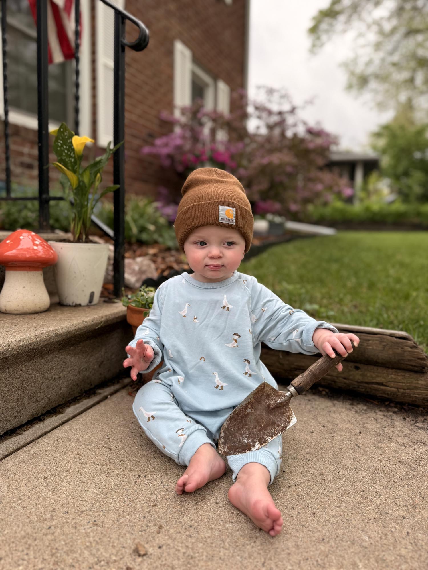 Fleece Jumpsuit - Cowboy Goose
