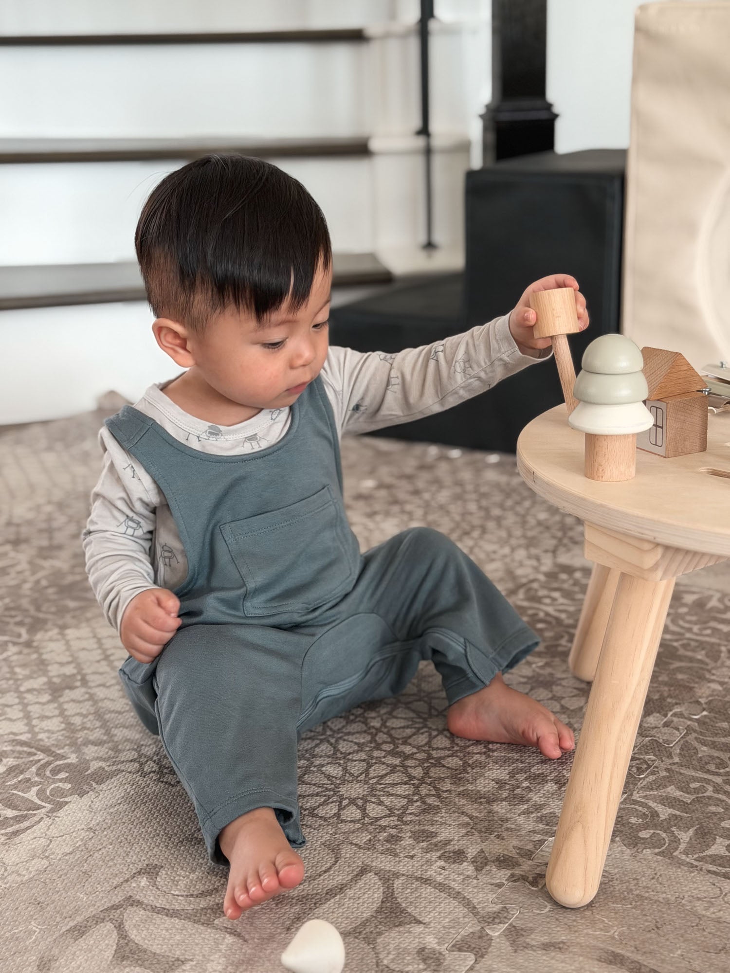 Fleece Overall Set - Robot