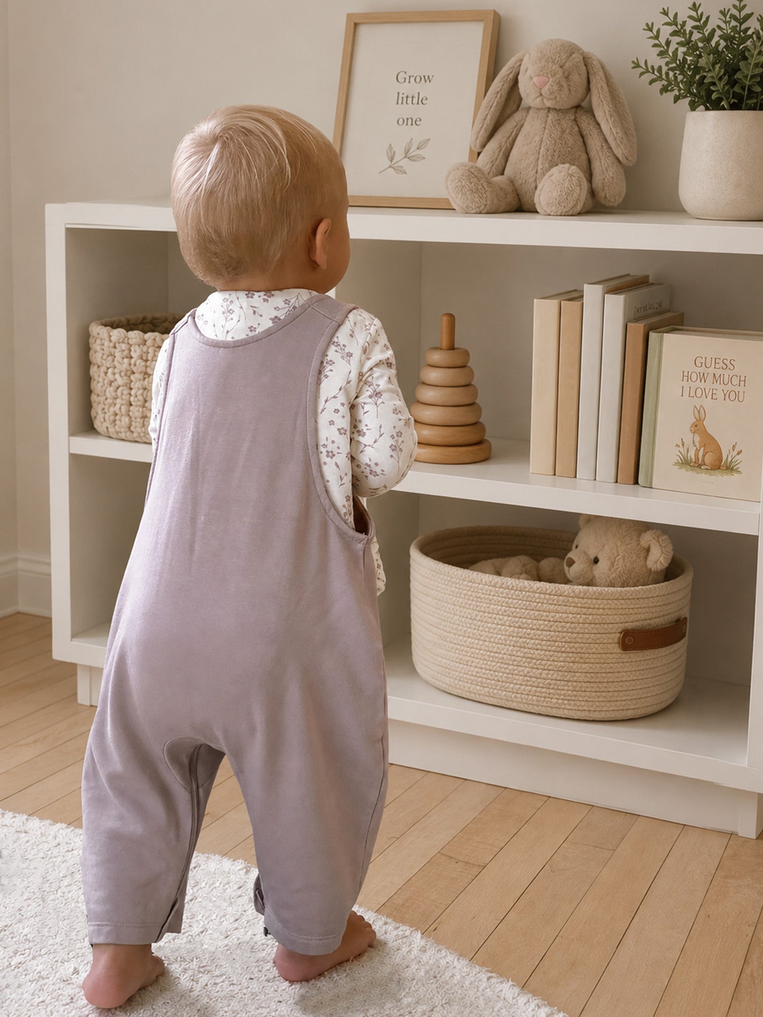 Fleece Overall Set - Posie