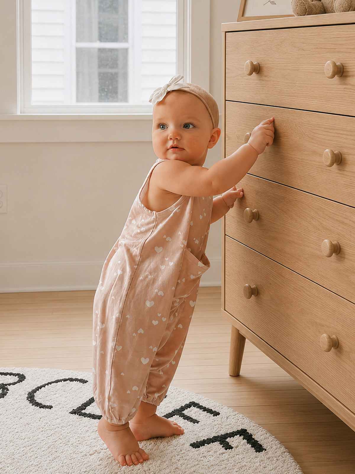 Pocket Romper - Sweetheart