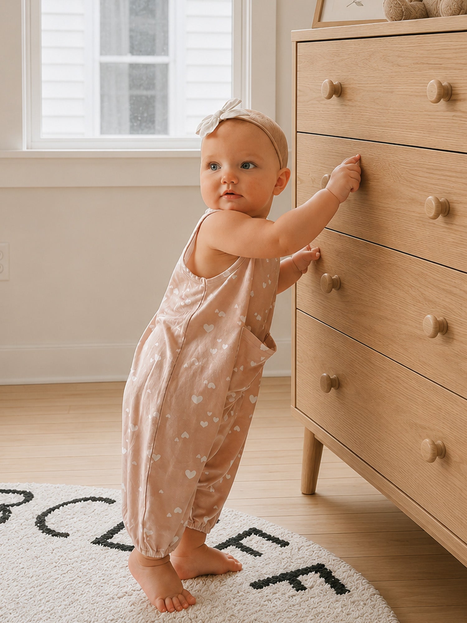 Pocket Romper - Sweetheart