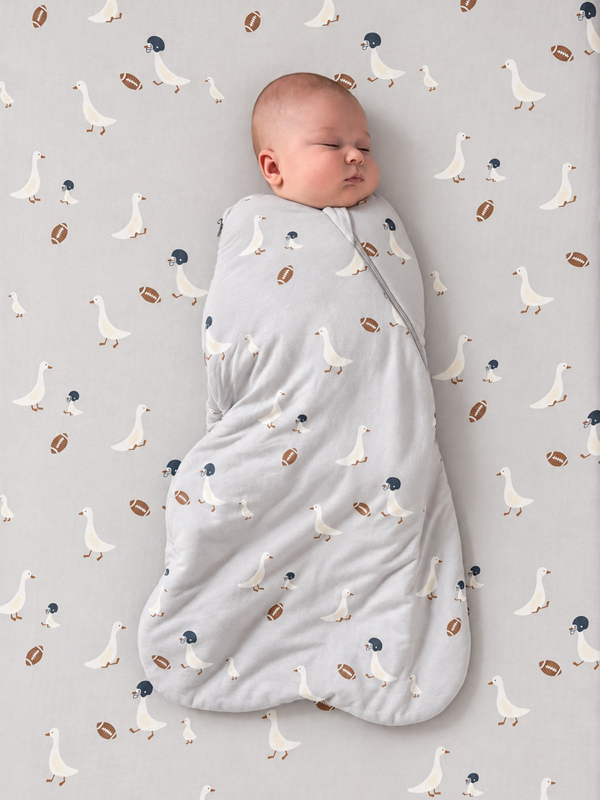 Swaddle Sleep Sack - Football Goose / 1.0 TOG