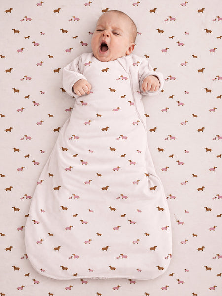Long Sleeve Transitional Swaddle Sack - Girl Dog / 1.0 TOG