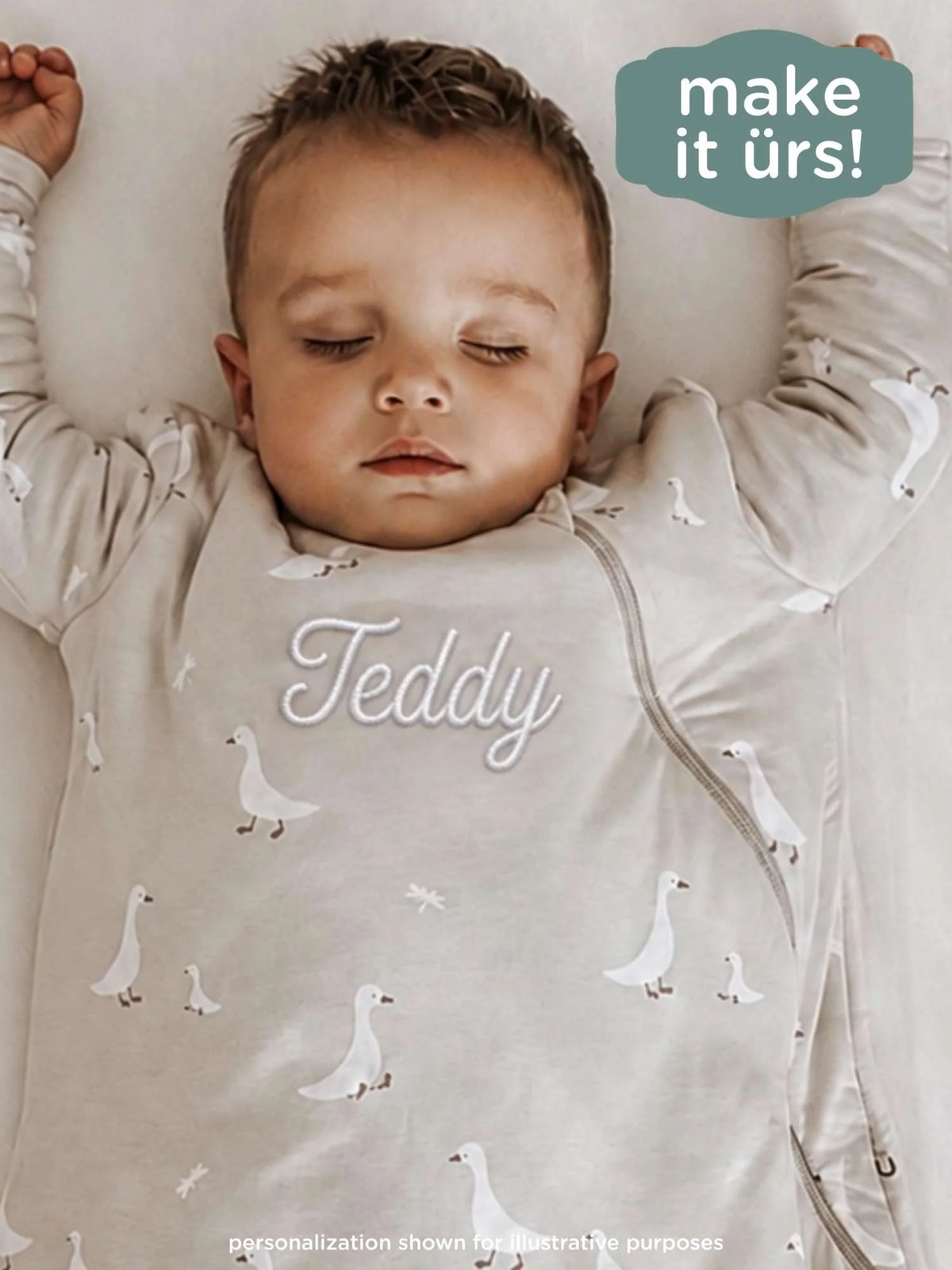 Long Sleeve Sleep Sack - Goose  / 1.0 TOG