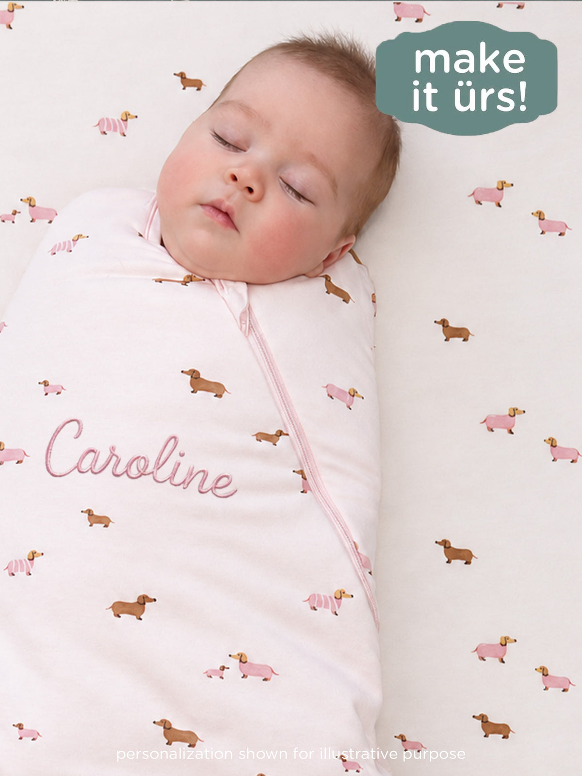 Swaddle Sleep Sack - Girldog / 2.5 TOG