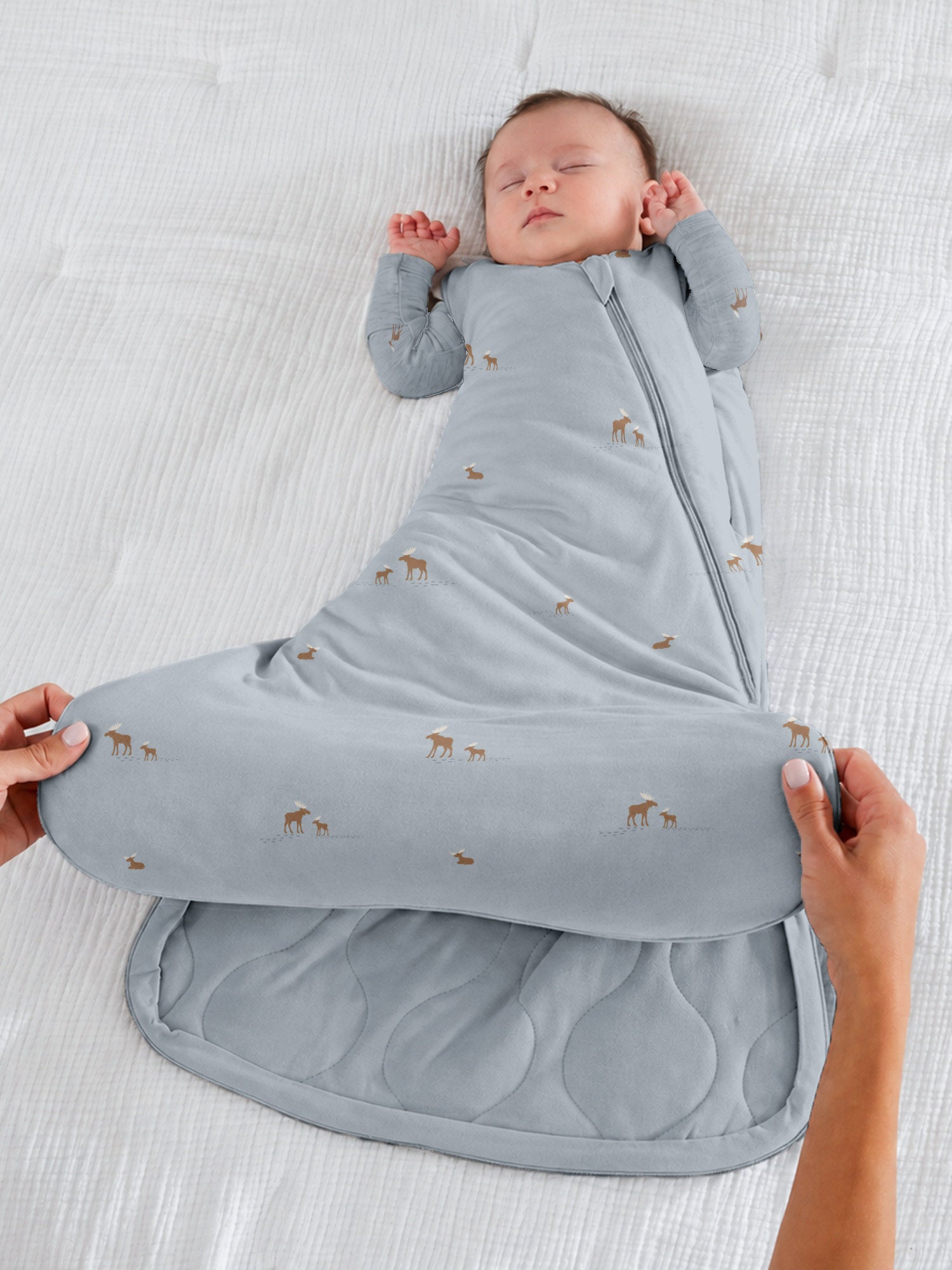 Swaddle Sleep Sacks | Bamboo Viscose Velcro Swaddles | gunamuna