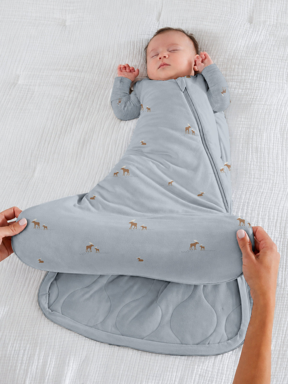 Swaddle Sleep Sack - Moose / 2.5 TOG