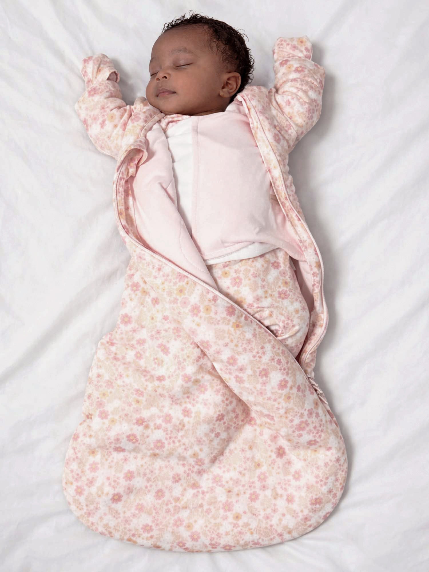 Long Sleeve Swaddle Sleep Sack - Sorbet/1.0 TOG