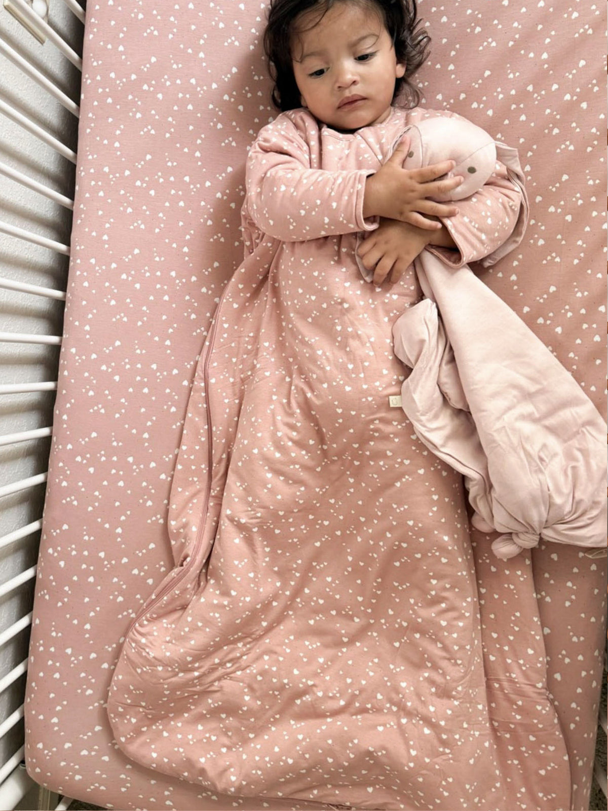 Long Sleeve Sleep Sack - Heart / 1.0 TOG