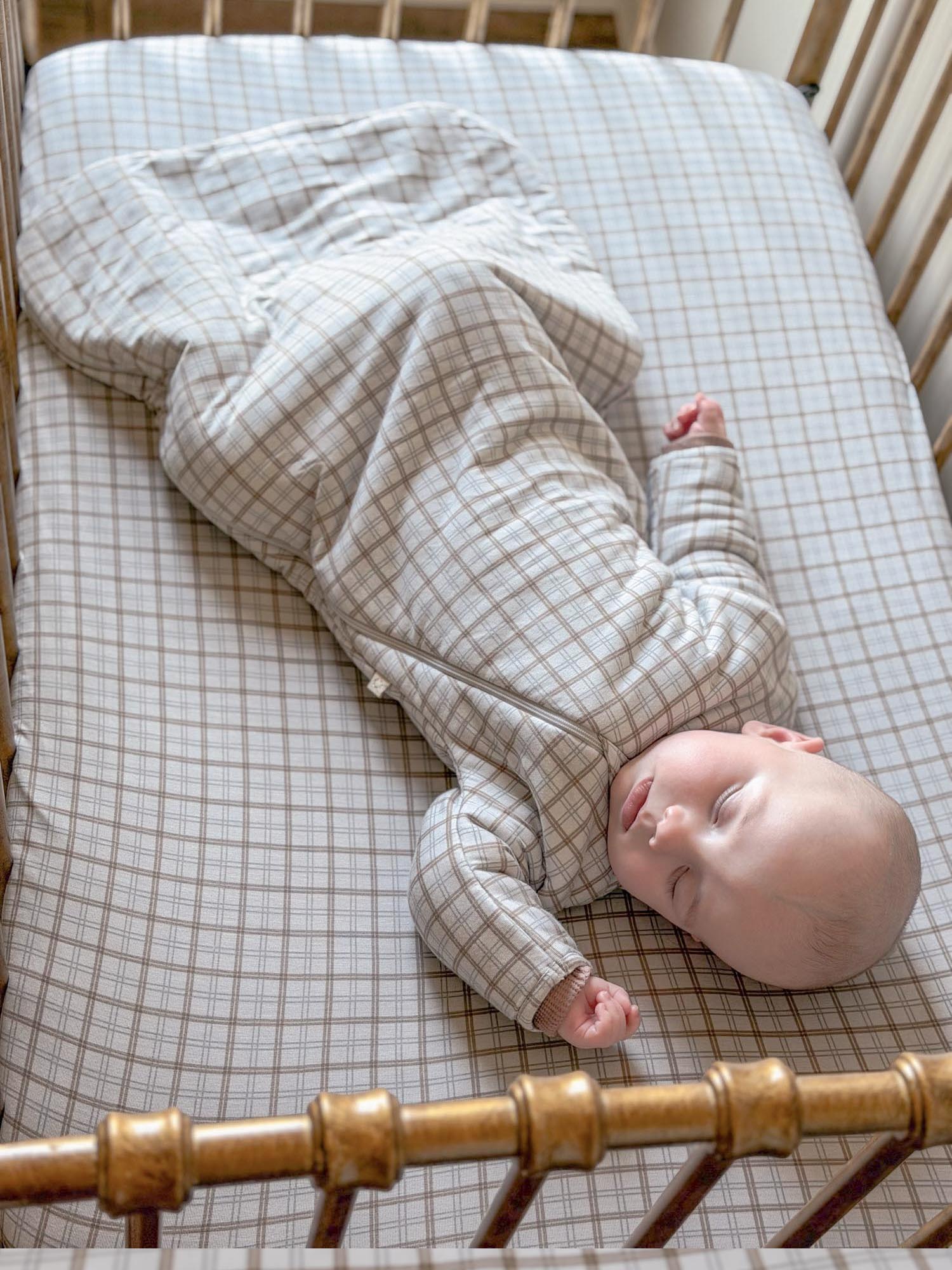 Long Sleeve Transitional Swaddle Sack - Plaid / 1.0 TOG