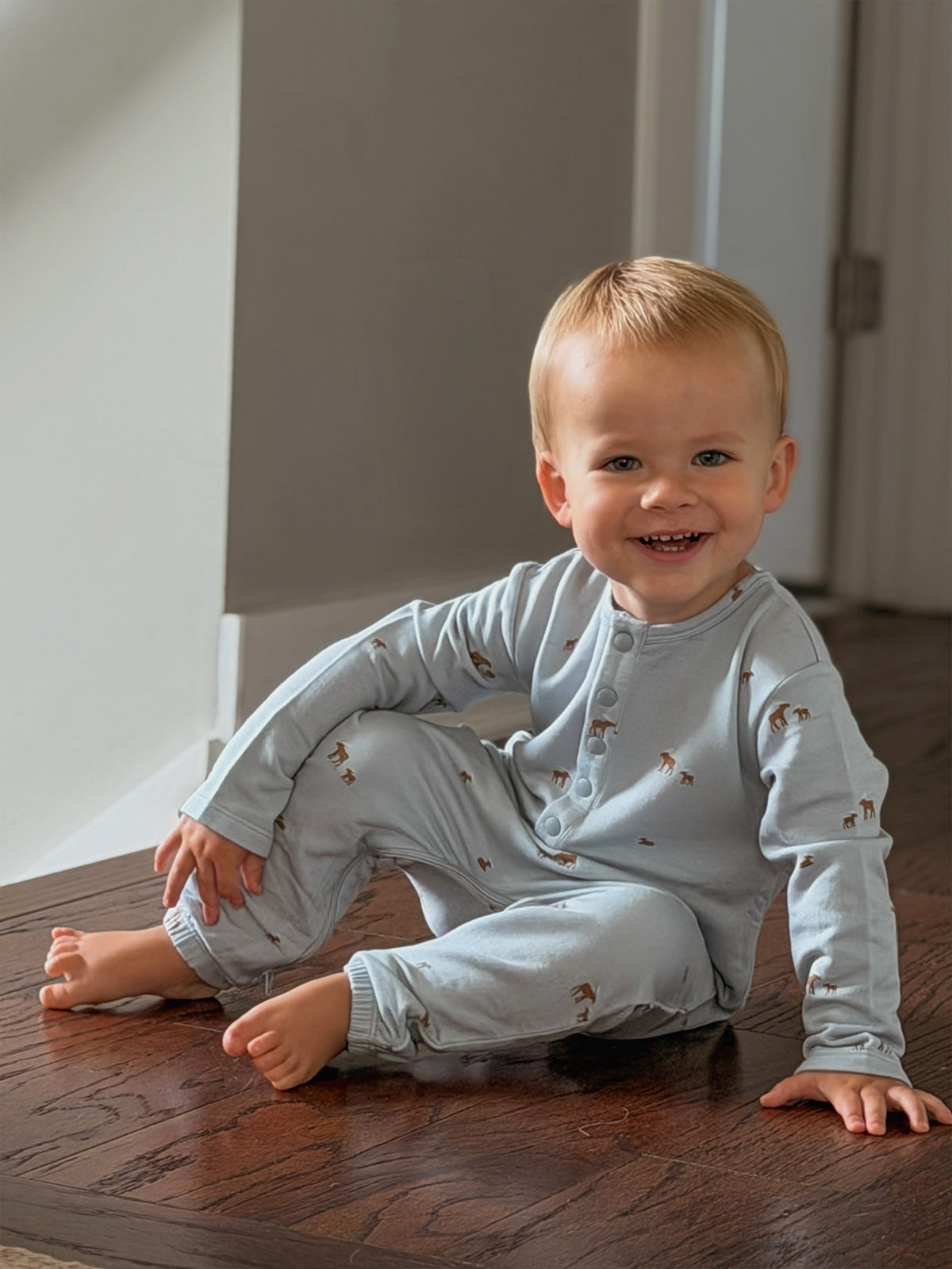 Henley Jumpsuit - Moose