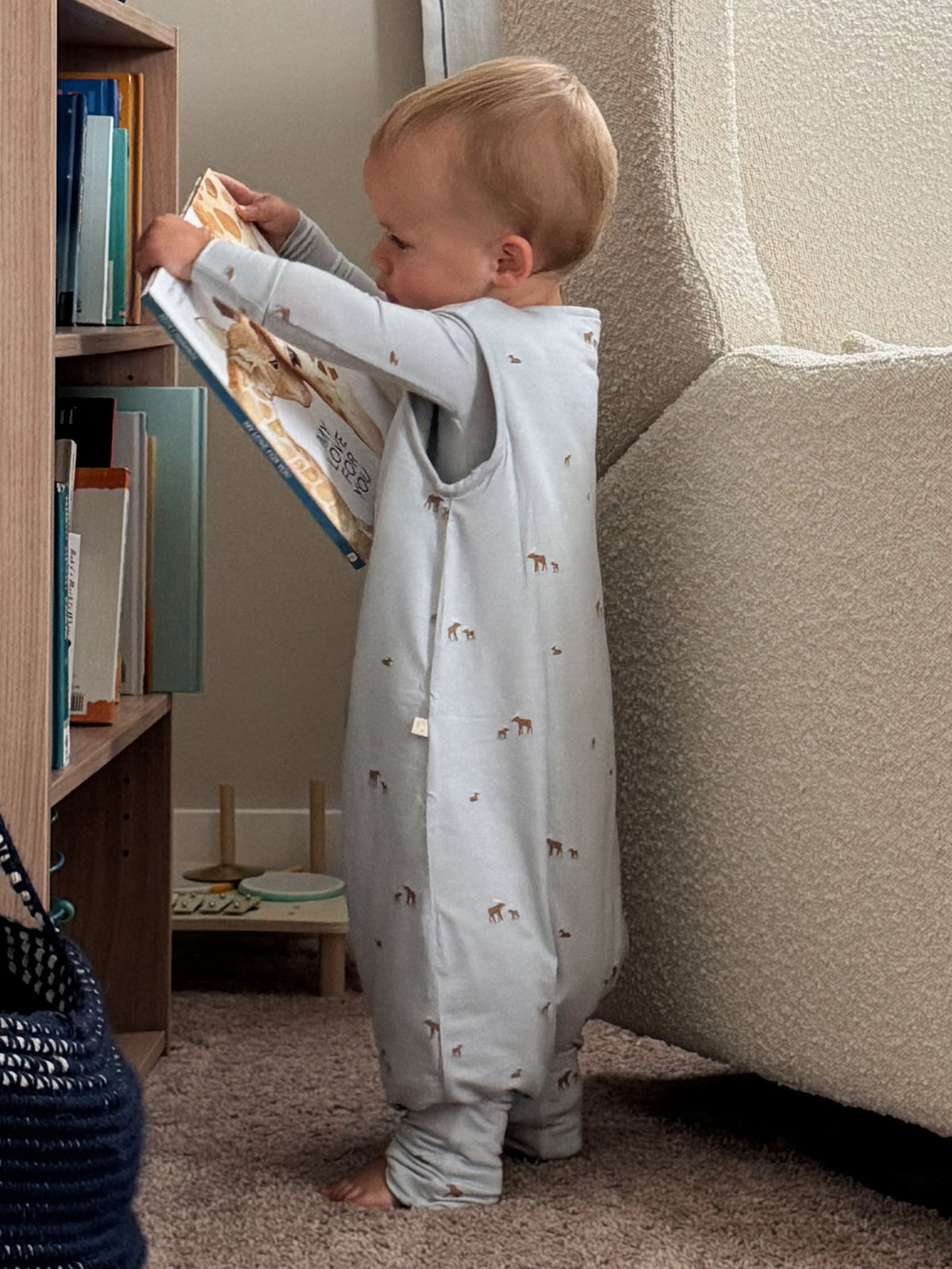 Footie Sleep Sack - Moose / 2.5 TOG