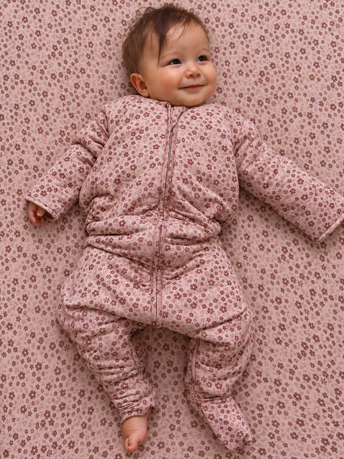 Long Sleeve Footie Sleep Sack - Petals / 1.0 TOG