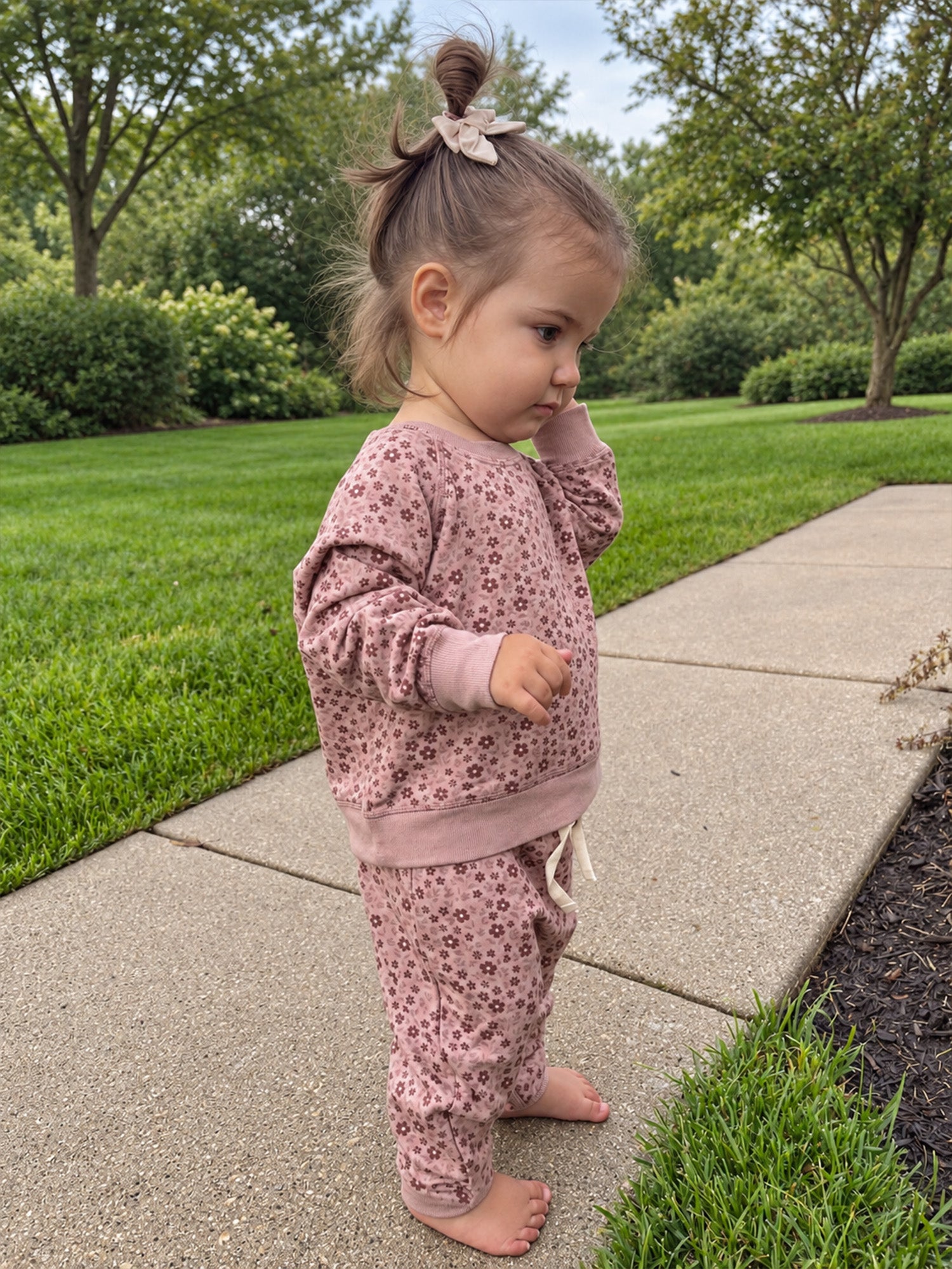 Fleece Sweatsuit - Petals