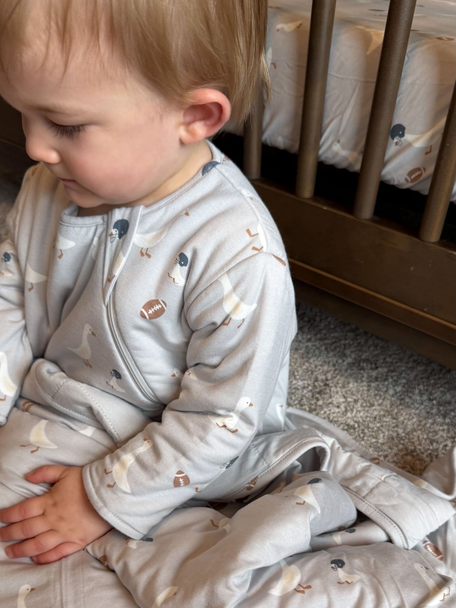Long Sleeve Sleep Sack - Football Goose / 2.5 TOG