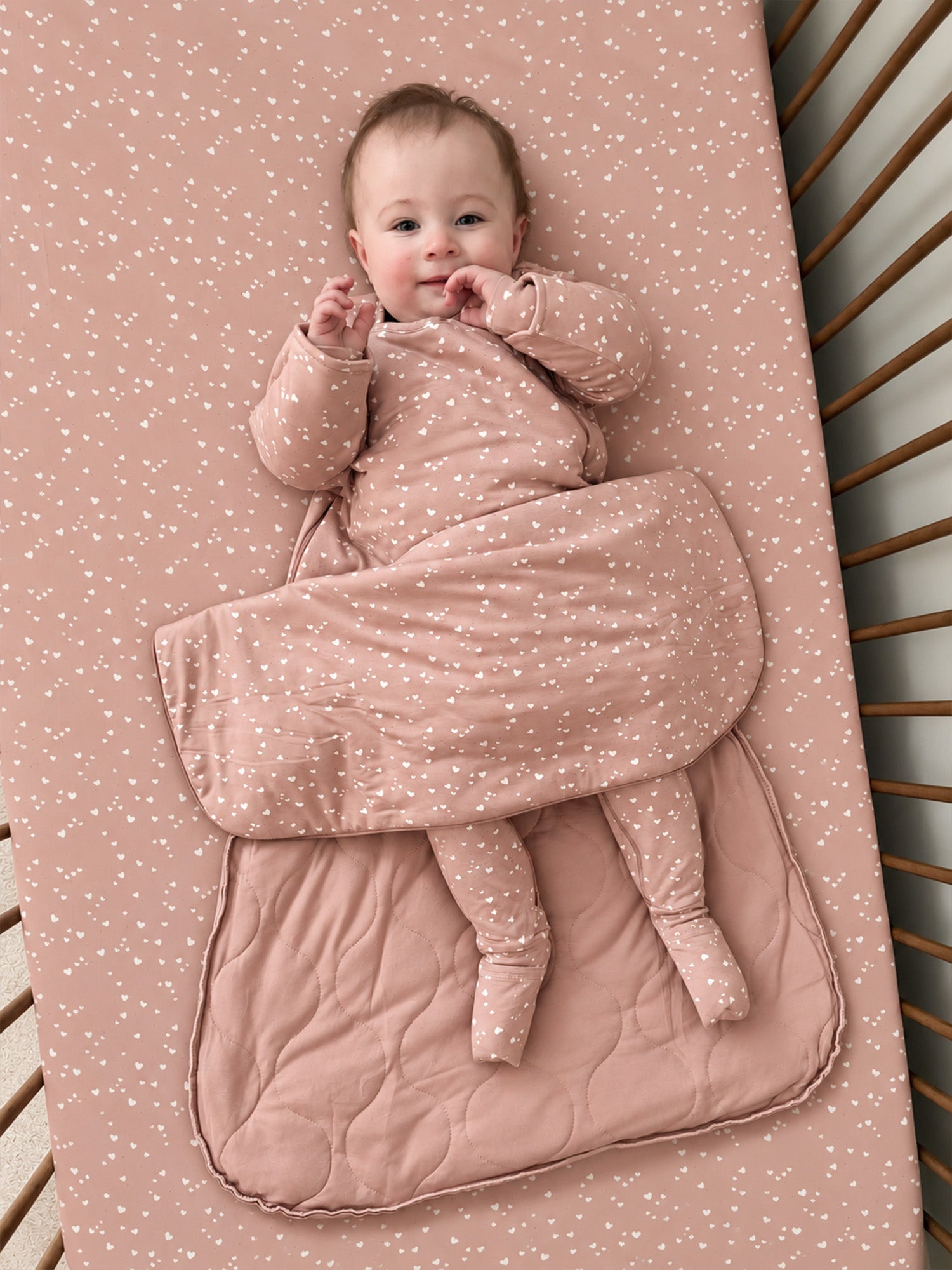 Long Sleeve Sleep Sack - Heart / 2.5 TOG