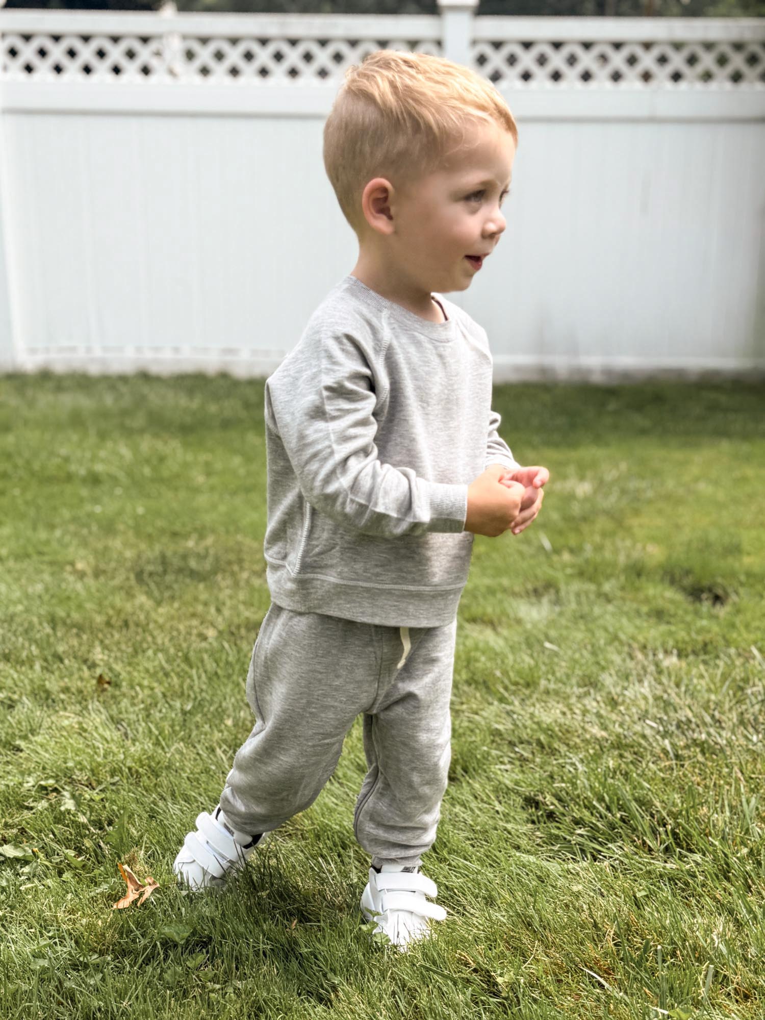 Fleece Sweatsuit - Heather Grey