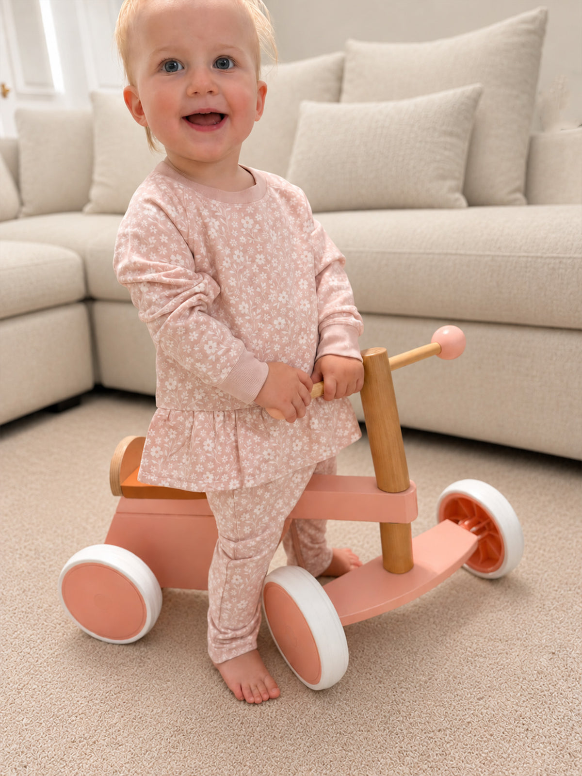 Fleece Two Piece Ruffled Sweatsuit - Grace