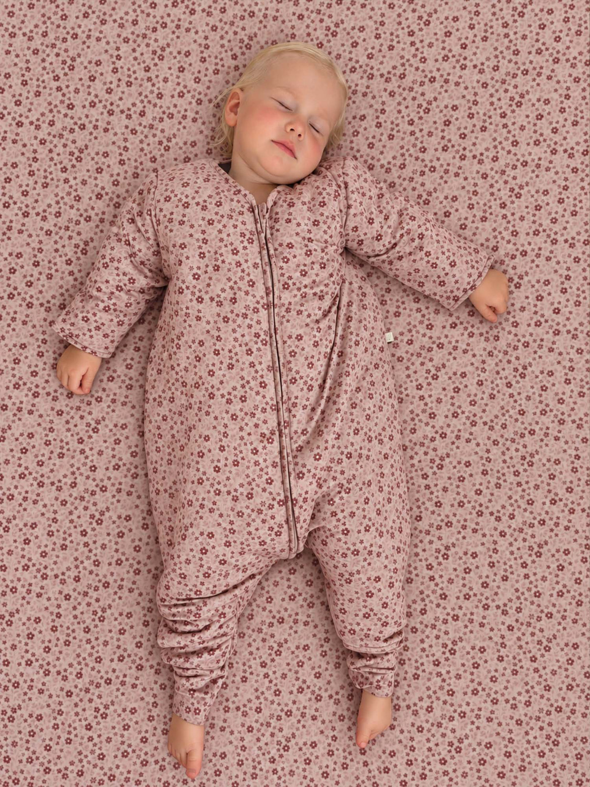 Long Sleeve Footie Sleep Sack - Petals / 2.5 TOG