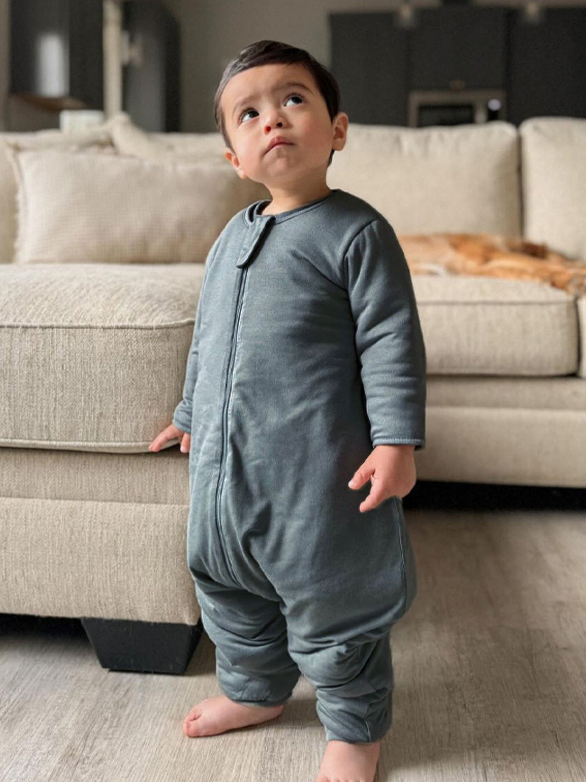 Long Sleeve Footie Sleep Sack - Hush / 2.5 TOG