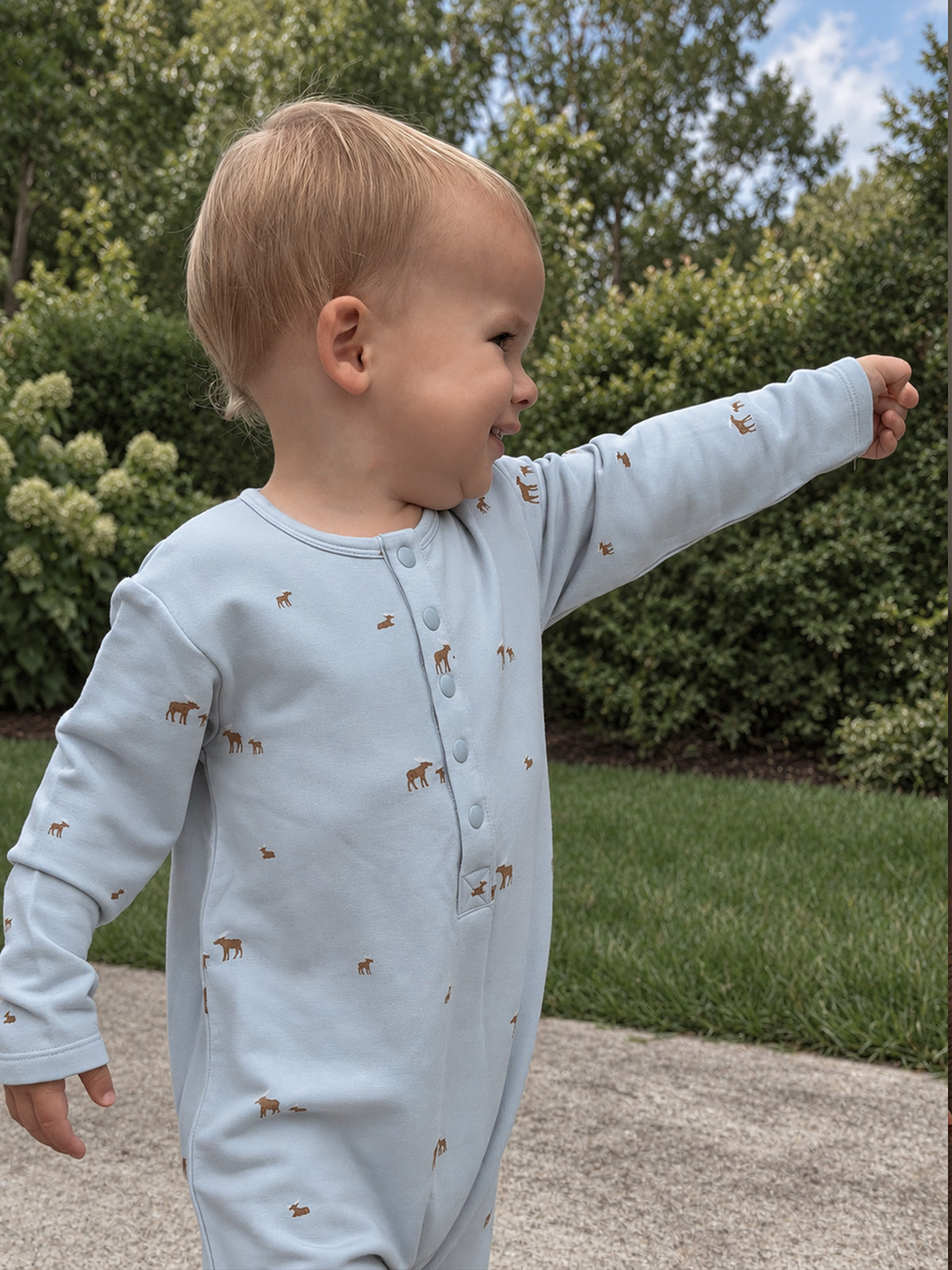 Henley Jumpsuit - Moose